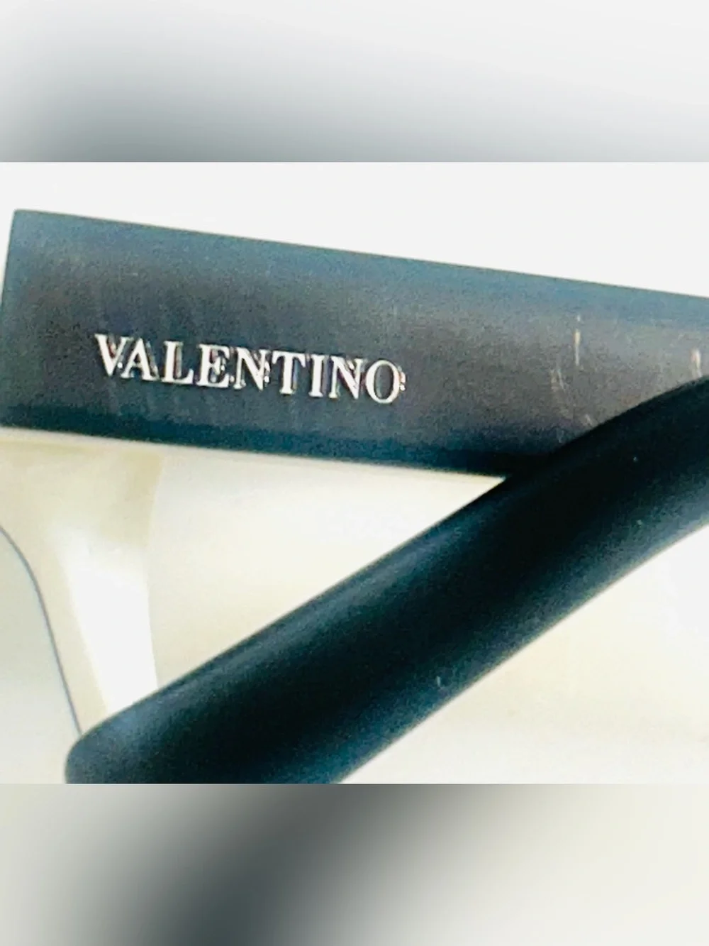 Valentino w/ studs two-Pair Eyeglasses Frame ONLY in Teal and Black/cream
